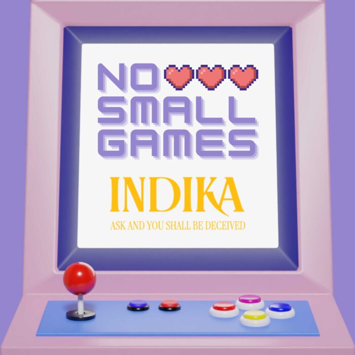 No Small Games episode artwork featuring INDIKA Logo