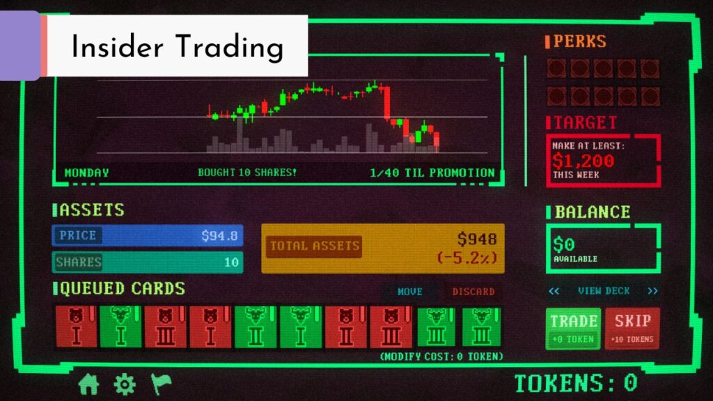 Steam Next Fest Balatro-likes - Insider Trading