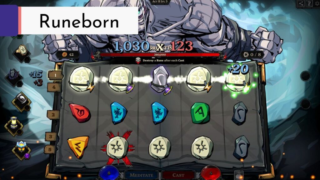 Steam Next Fest Balatro-likes - Runeborn